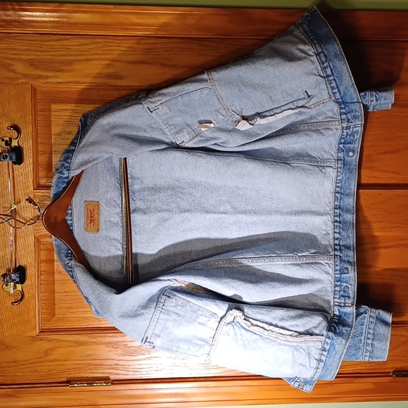 Vintage Levi Strauss & Co. Original Authentic Red Label Denim Blue Jean Jacket - Picture 12 of 16